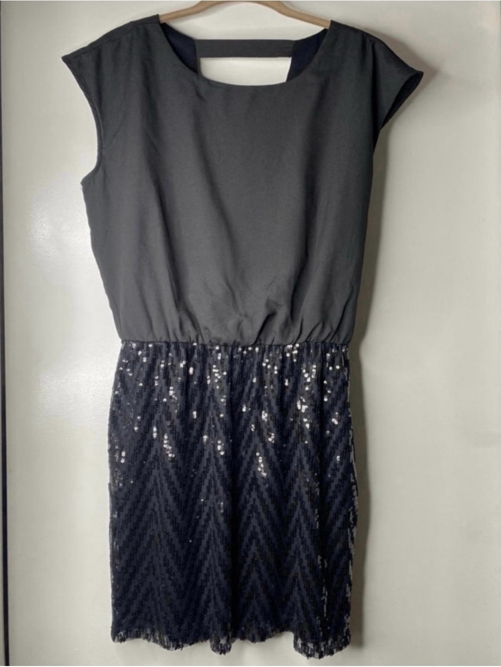Accidently in Love Black Mini Sequin Dress Women’s Medium